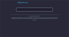 Desktop Screenshot of lilligruber.net